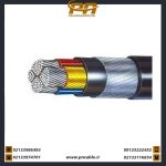 کابل قدرت آلومینیوم با عایق (NAYY) PVC سایز 25*4